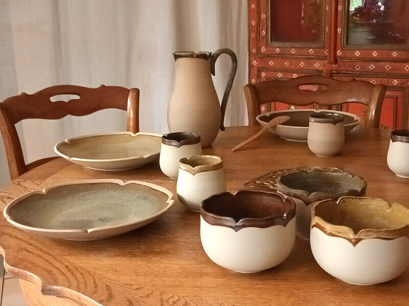 Collection de pièces céramiques