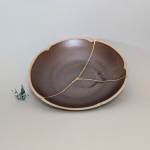 Assiette Kintsugi 3 morceaux